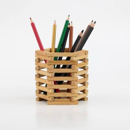 Wooden Pen Stand
